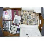 A collection of Vintage Semi & Non Precious Stone samples: together with early French Postcards,