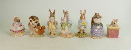 8 x Beatrix Potter Royal Albert & Royal Doulton figures: Royal Albert figures include - The Old