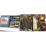 A large Collection of Hornby O Gauge Clockwork Model Train items to include: Part Boxed passenger