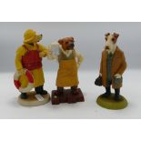 Robert Harrop Doggie People Figures: Staffordshire Bull Terrier Publican, Wire Haired Foxterrier