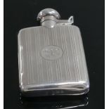 Silver small hip flask, 70g: