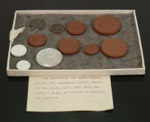Emergency coinage used in Germany and Austria 1914 to 1924: Certificate indicates that the coins