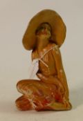 Wade cellulose painted Lady Figure: height 19cm