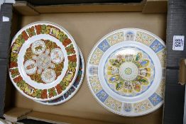 A collection of Spode Cabinet Plates to include: Durrow Plate, The Third Canterbury Pilgrim Plate,