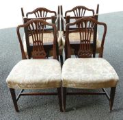 Set of 6 Hepplewhite Style Early 19th Century Dinning Chairs: