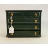 Jewel chest with 4 drawers full of jewellery: Inclides silver & gemstone ring, rolled gold bangle,