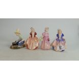 Royal Doulton Dinky Doo: in two different colorways Hn2120 & HN1678, Tinkle Bell HN1677 and Riverboy