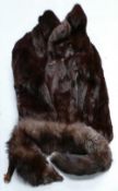 Vintage Fur Jacket & Stole: approx size 8