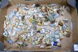A large collection of Wade Whimsies: Wildlife , Imps, Collectors Club train etc