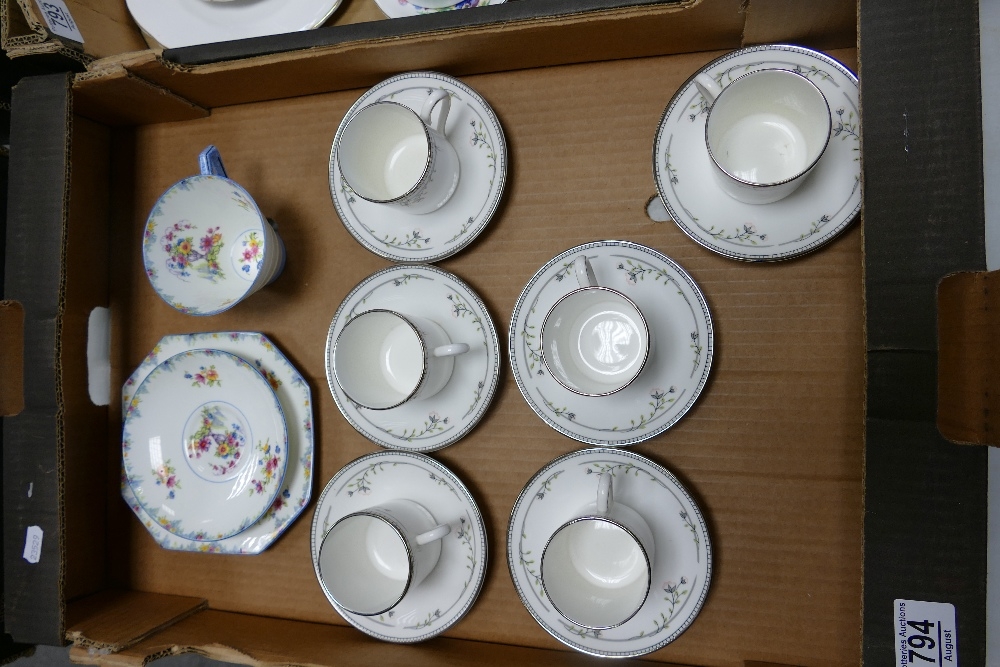 A mixed collection of items to include: Paragon Floral Decorated Trio & Royal Grafton Camile