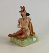 Peggy Davies Erotica Artist Proof Red Indian Squaw figure:
