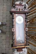 Early 20th Century Vienna Wall Clock: length 130cm