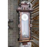 Early 20th Century Vienna Wall Clock: length 130cm