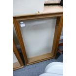 Specially Made Glazed Wooden Bunnykins Display Wall Cabinets : 51cm x 72cm x 10cm