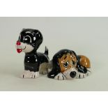 Two Lorna Bailey Dogs: Both signed and in good condition.