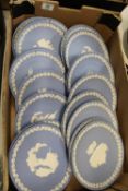 A collection of Wedgwood jasper ware:to include Christmas plates x 19
