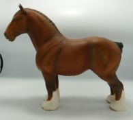 Beswick Matt Glazed Large Heavy Horse Burnham Beauty 2309: