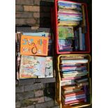 A large collection of books with a children's books/annuals theme: 3 trays.