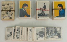 A collection of Beatles, Monkees & Man from Uncle Chewing Gum Collectors Cards: