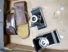 Ensign Trikon & Coronet Rapide Cased Bellows camera(2)
