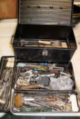 Heavy duty engineer type toolbox: together with precision tools