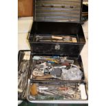 Heavy duty engineer type toolbox: together with precision tools