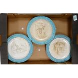 A collection of early 19th century Royal Doulton & Pinder Bourne plates decorated with various