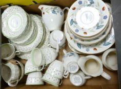 A large Collection of Woods Ironstone Floral Decorated Tea ware: