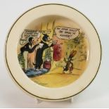 Royal Doulton Seriesware Oatmeal dish: Baby's oatmeal dish in the Wilfred and Pip Squeak series