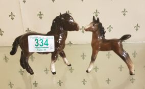 Beswick Foals: 1034 & 763(2)