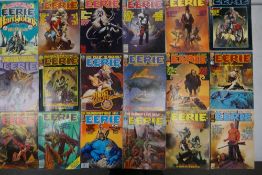A collection of 1970's & 80's Warren Magazine EErie Comics: 22 copies