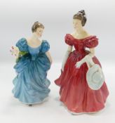Royal Doulton Lady Figures: Rhapsody HN2267 & Winsome HN2220(2)