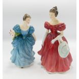 Royal Doulton Lady Figures: Rhapsody HN2267 & Winsome HN2220(2)