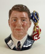 Royal Doulton Large Character Jug: Ronald Reagan D6718, limited edition, boxed