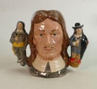 Royal Doulton Large Two Handled Character Jug: Oliver Cromwell D6968, limited edition, boxed