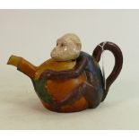 19th Century Ceramic Tea Pot fashioned as a Monkey