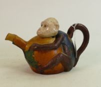 19th Century Ceramic Tea Pot fashioned as a Monkey