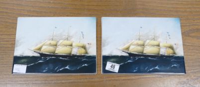 Wedgwood Clipper Ship Plaques Dreadnought: both unframed(2)