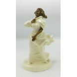 Minton Pottery & Bronze Figure Sera Breezes: