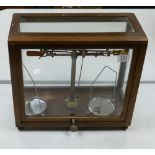 Oak Cased Scientific Scales: