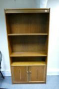 Oak freestanding bookcase: