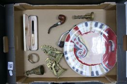 A mixed collection of items to include: cased Parker 61 fountain pen, Smoking Pipes, Royal Doulton