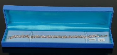 Sterling silver stardust 7.5? evening bracelet: QVC brand new and boxed, 11.6g.