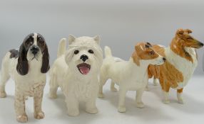 3 Beswick dogs: to include Lochinvar of Lady Park, Jack Russell Terrier & Spaniel, Together with