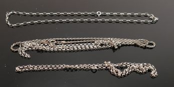Four Silver necklaces, 30g: