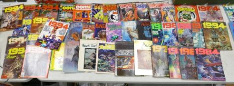 A collection of 1970's & 80's Adult Fantasy Magazine Comics including: 1984, 1994, Vampirella,