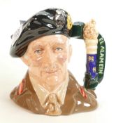 Royal Doulton Large Character Jug: Field Marshall Montgomery D6908, limited edition with cert