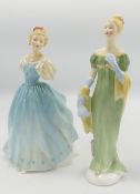 Royal Doulton Lady Figures: Enchantment HN2178 & Lorna HN2311(2)