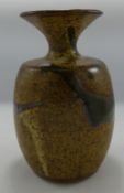 Studio Pottery Vase: impressed mark to rim, height 19cm