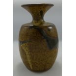 Studio Pottery Vase: impressed mark to rim, height 19cm